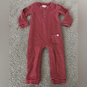 Me & Henry Red and White Striped Romper. 18-24 Months NWT